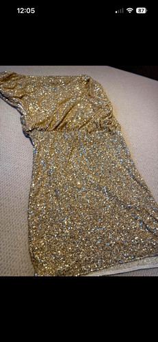 Karen millen gold sequin - millen,
