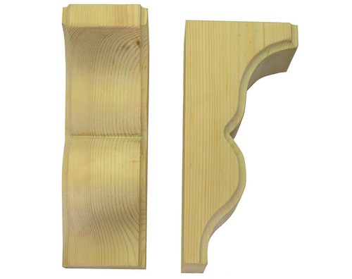 Wooden corbels timber shelf - timber,