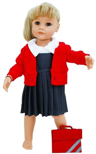 Dolls school uniform - school, grey