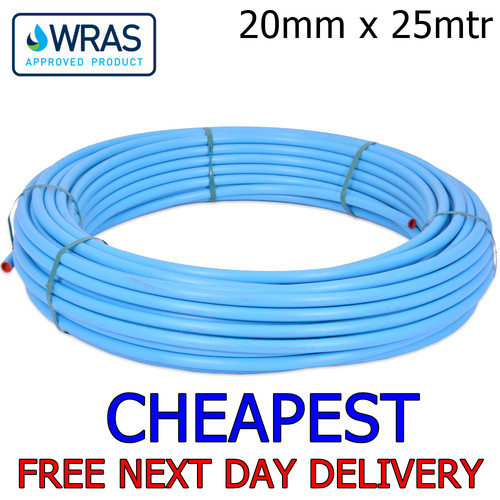 20mm blue mdpe water mains - blue,