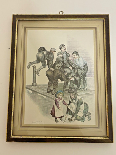 Framed ronald embleton print - ronald,