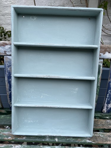 Vintage painted shelving unit - vintage,