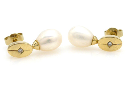 Earrings 585 gold carat - earrings,