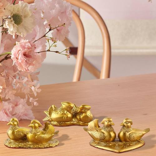Mandarin duck figurine couple - duck,