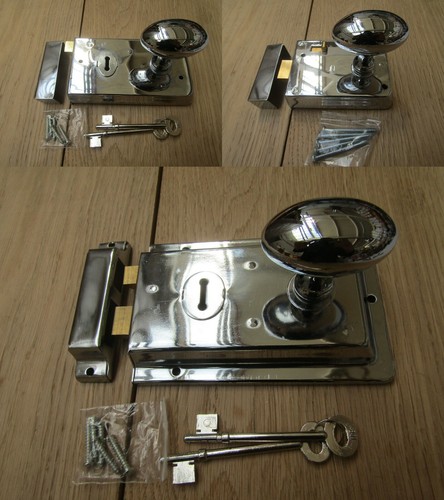 Rim lock door knob handle - lock,