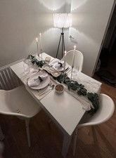 Ikea Extendable Dining Table, Wooden - White 80/120 x 70