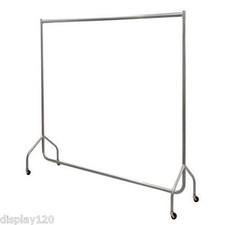 SUPER Heavy Duty SILVER Clothes Rail Storage Hanging Display 2ft 3ft 4ft 5ft 6ft