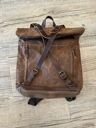 Vintage canvas rucksack - canvas,