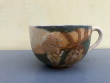 RARE CIRCA 1930’S ROYAL DOULTON KINGSWARE CUP WITH DON QUIXOTE & BILL SYKES