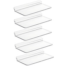 5pcs Slatwall Flat Shelves in