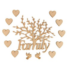 Family Tree MDF Wooden laser