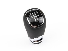 Gear Shift Lever Knob For Skoda Octavia III 3 5 Speed Manual Stick Leather