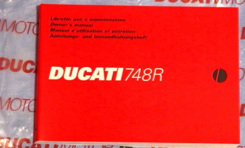 Ducati 748r owners manual - owners,