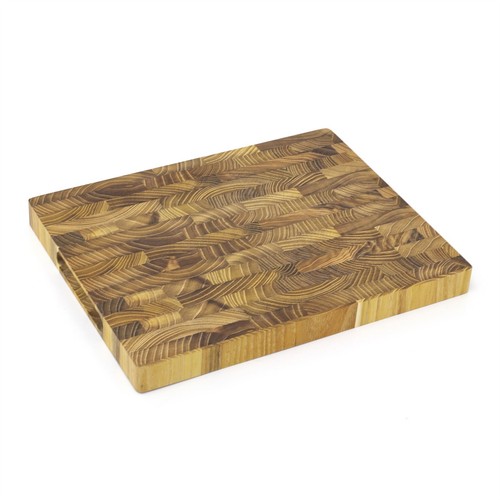 Teak end grain - chopping, board