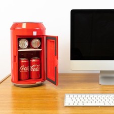 Coca Cola 5.4L Table Top Mini Fridge Portable Electric Cooler Warmer Office Car