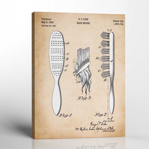 Hair salon decor - salon, hairbrush