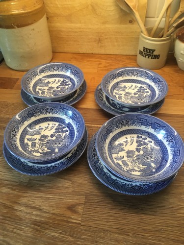 Vintage churchill blue white - &,