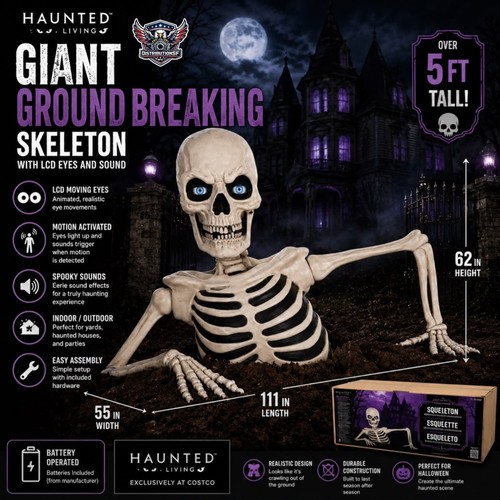Giant ground breaking skeleton - giant,