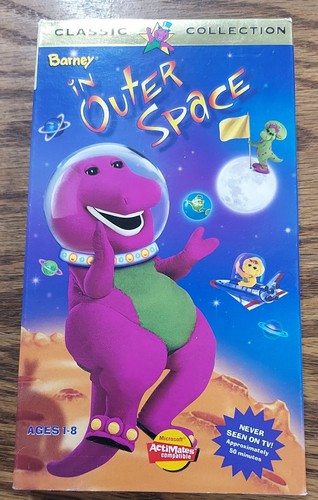 Barney outer space vhs tape - barney,
