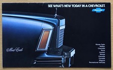 CHEVROLET USA Sales Brochure JUL 1977 #3579 Corvette MALIBU Nova CAMARO Monza +