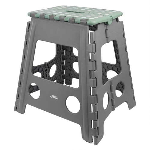 Large folding grey step - folding, stool