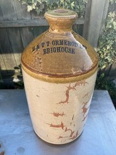 H & T T Ormerod Ltd Brighouse Yorkshire Stoneware 1 Gallon Flagon Large and Rare