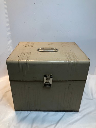 Vintage metal filling cabinet - vintage,