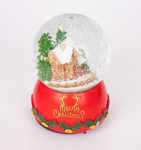 Musical snow globe merry - snow,