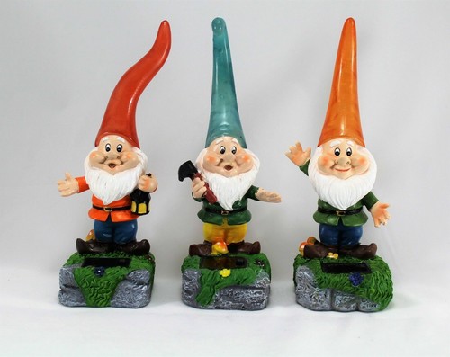 Solar garden ornament gnome - ornament,