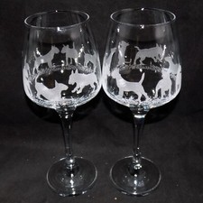 Engraved 'ENGLISH BULL TERRIER' Wine Glass - Unique Bull Terrier Gift!