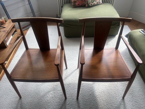 Mid century teak - century, armchairs