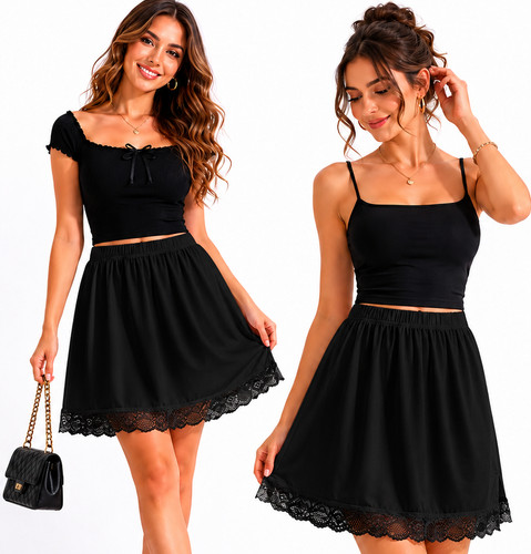 Ladies half slip lace - slip,