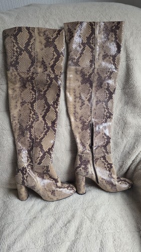 Topshop snake print thigh high - snake,