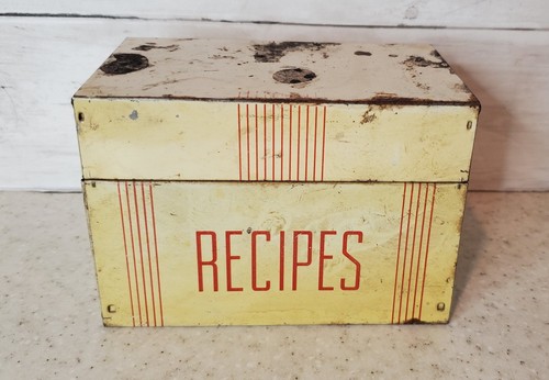 Vintage metal recipe - recipe, w/