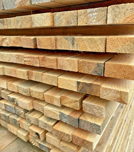 New x 2 timber rails - 10', 3"
