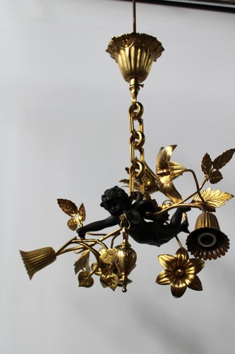 Vintage brass cherub putti - vintage,