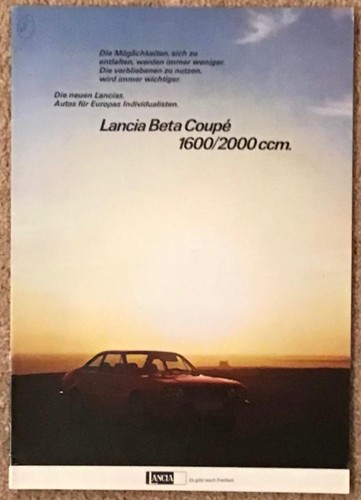 Lancia beta coupe - lancia, sales