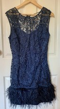 Lipsy Vip Backless Navy Blue