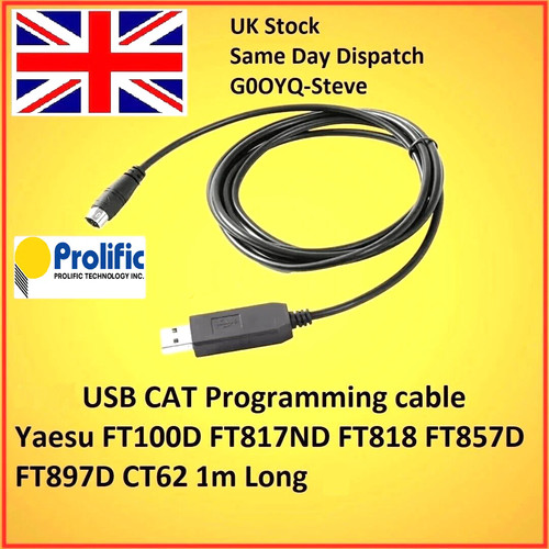Yaesu usb programming cable - yaesu, ft