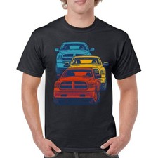 American Pickup Truck Stack T-shirt 4X4 Offroad Power Heavy Duty Men's Tee