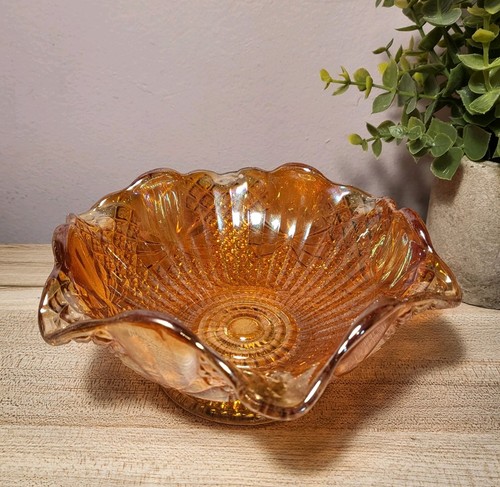 Carnival glass bowl sowerby - bowl,