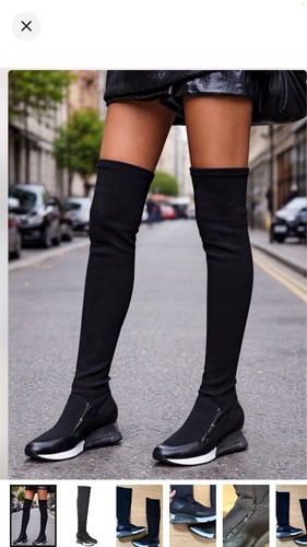 Ash women black knit sock - ash,