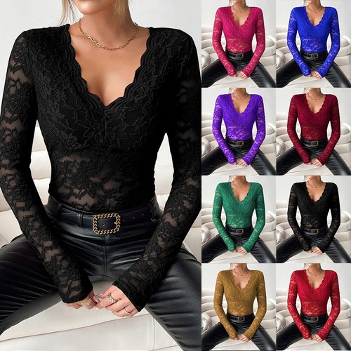 Womens sexy lace shirt - womens, t