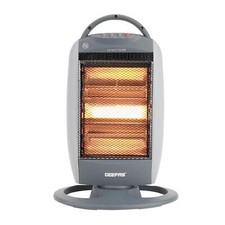 Halogen Heater Instant Heating Portable Quartz Heater Home Office 1200W Grey