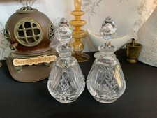 Pair small cut glass - pair,