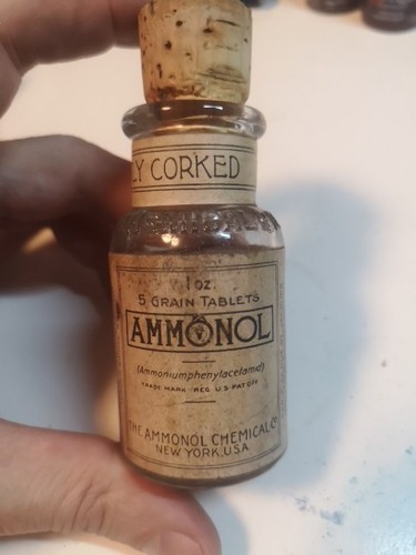 Ammonol bottle old - ammonol,