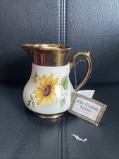 Wade Old English Lustre Jug Floral Design With Original Paper Label 