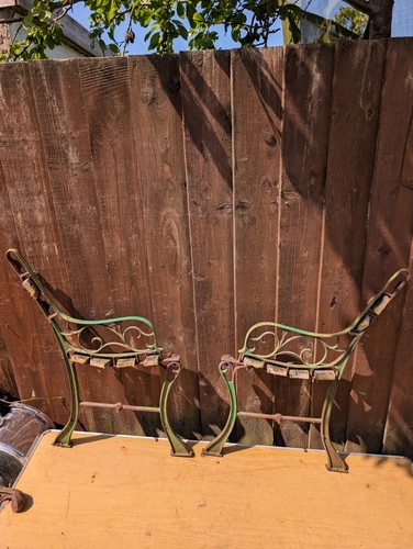 Vintage cast iron - cast, bench