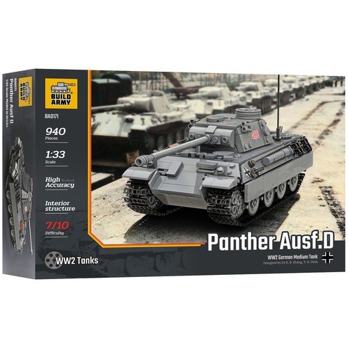 Buildarmy panther ausf 33 - ausf.d, 1:33