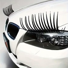 2PCS Car Eyelash Headlight
